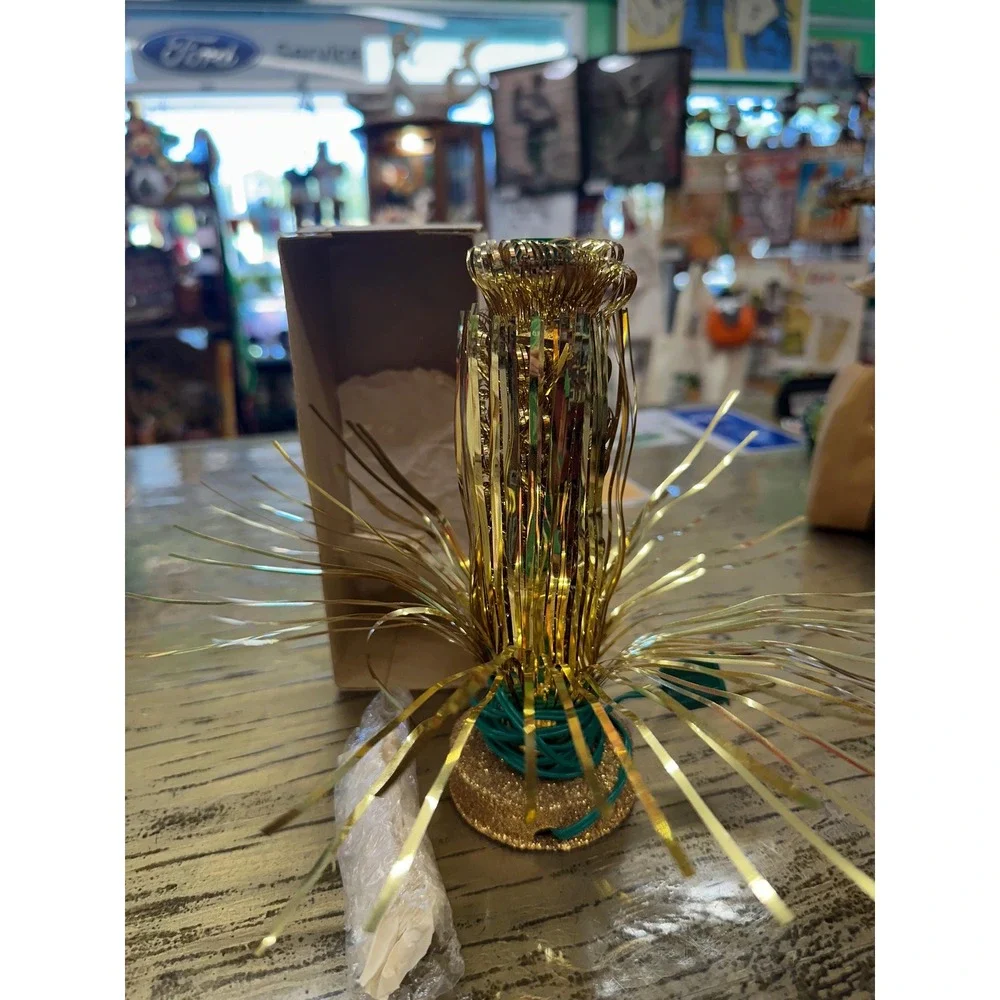 Vintage Tinsel Candle Light
